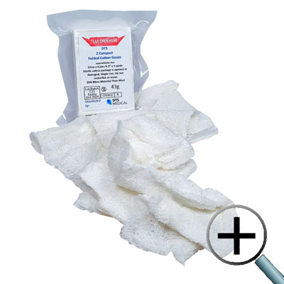 Military Style Trauma Absorbent Gauze Z/S Fold