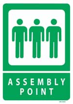 Assembly Point PVC sign