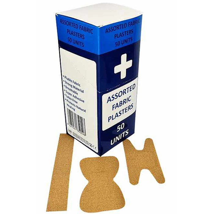 ack of 50 plasters. 25 knuckle and 25 fingertip