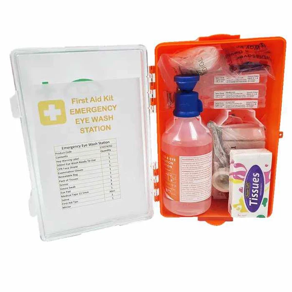 Emergency Wall Mountable Eyewash and Wound Cleaning Station