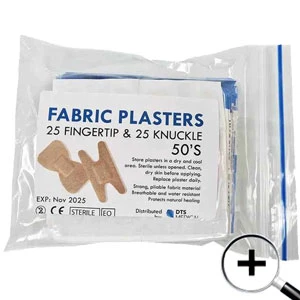 Fabric regular finger-tip and knuckle plasters